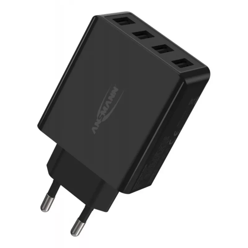 ANSMANN sieninis USB įkroviklis 4 prievadų
