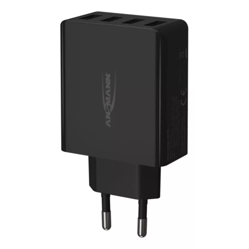 ANSMANN sieninis USB įkroviklis 4 prievadų