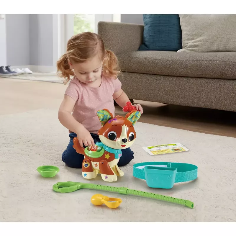 Žaislinė figūrėlė VTech Run With Me Puppy 80-552564 interaktyvus mokomasis žaislas su garsais ir judesiu