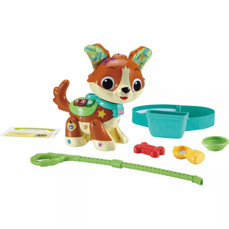 Žaislinė figūrėlė VTech Run With Me Puppy 80-552564 interaktyvus mokomasis žaislas su garsais ir judesiu