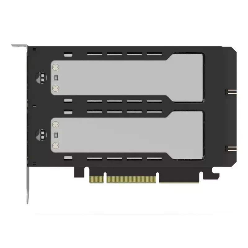 „Icy Dock ExpressSlot Elite“ sąsajos plokštė MB842MP-B – PCIe karšto keitimo 2,5 colio diskų įlankos adapteris, juoda/sidabrinė