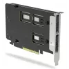 „Icy Dock ExpressSlot Elite“ sąsajos plokštė MB842MP-B – PCIe karšto keitimo 2,5 colio diskų įlankos adapteris, juoda/sidabrinė