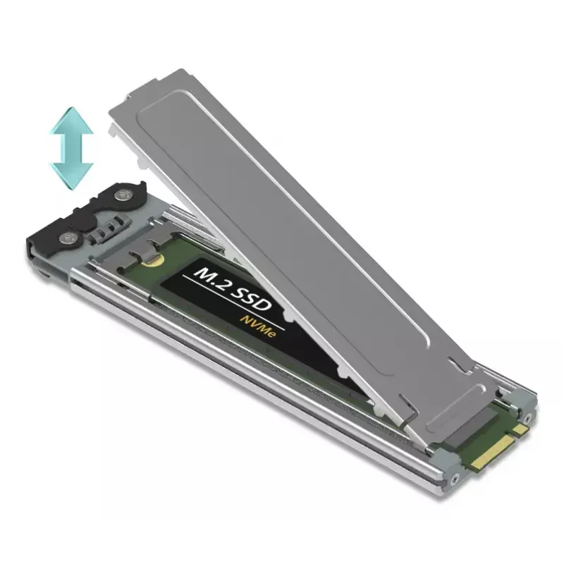 „Icy Dock ExpressSlot Elite“ sąsajos plokštė MB842MP-B – PCIe karšto keitimo 2,5 colio diskų įlankos adapteris, juoda/sidabrinė