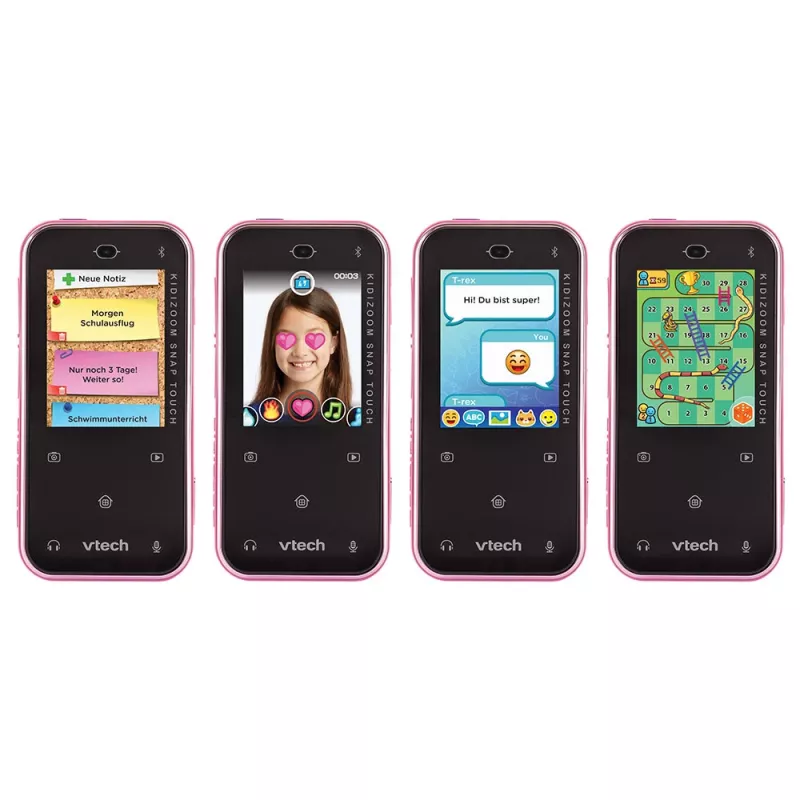 VTech KidiZoom Snap Touch rožinis vaikiškas išmanusis telefonas