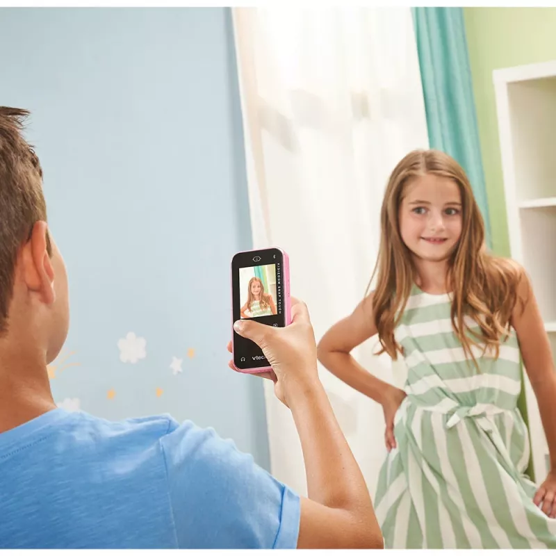 VTech KidiZoom Snap Touch rožinis vaikiškas išmanusis telefonas