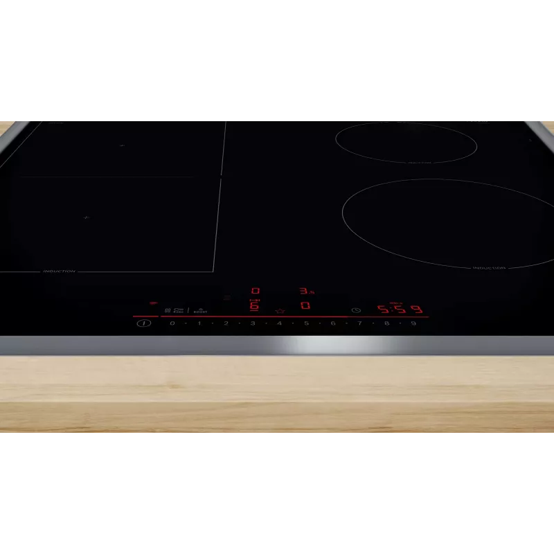 Bosch Serie 6 PVS64RHB1E kaitlentė Juoda Įmontuojama 60 cm Indukcinė zona 4 kaitviečių