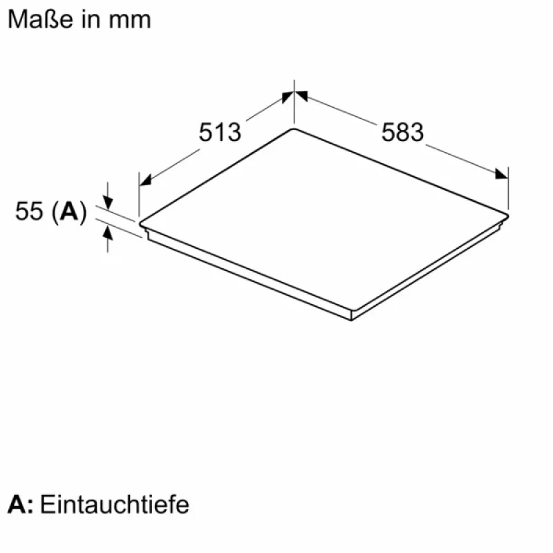 Bosch Serie 6 PIX645HC1E kaitlentė Juoda Įmontuojama 60 cm Keraminė kaitlentė 4 zonos(-ų)