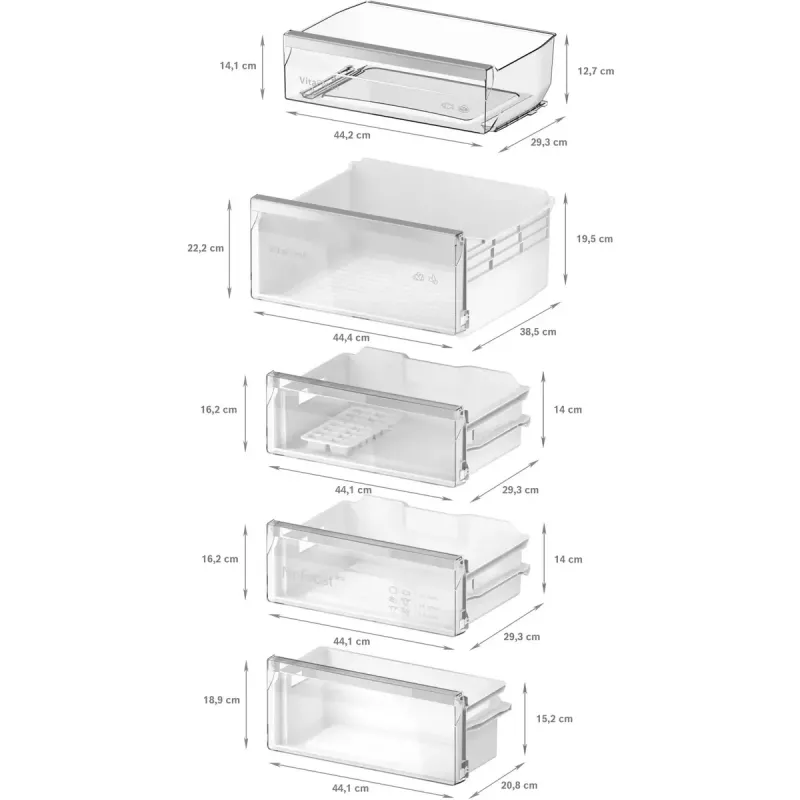 Įmontuojamas šaldytuvas-šaldiklis Bosch Serie 4 KIN96VFD0 — 290 L bendra talpa (215 L šaldytuvas / 75 L šaldiklis), NoFrost, apatinis šaldiklis, keičiamos durys