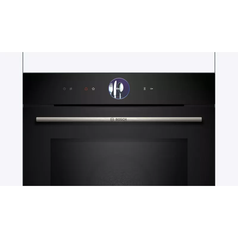 Įmontuojama elektrinė orkaitė Bosch Serie 8 HMG7361B1, 67 l, 3600 W, juoda, lietiminis valdymas