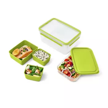 EMSA CLIP & GO XL Pietų dėžutė 2,3 L žalia, permatoma 1 vnt.