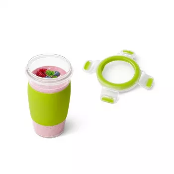 EMSA CLIP & GO pietų dėžutė 0,45 L plastikas žalia, skaidri 1 vnt.