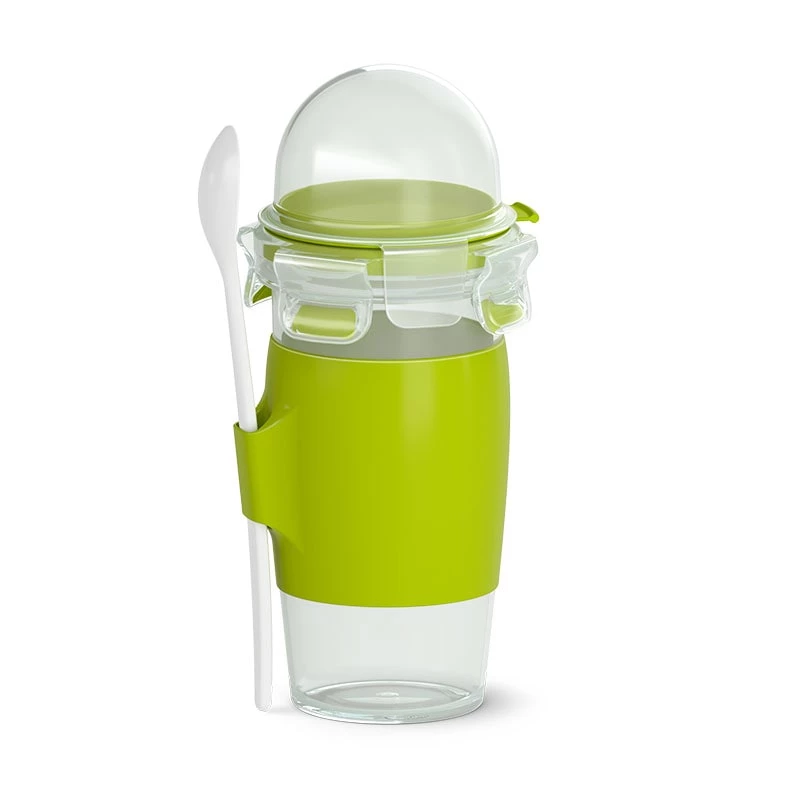 EMSA CLIP & GO Pietų dėžutė 0,45 l Plastikinė Žalia, Skaidri 1 vnt.