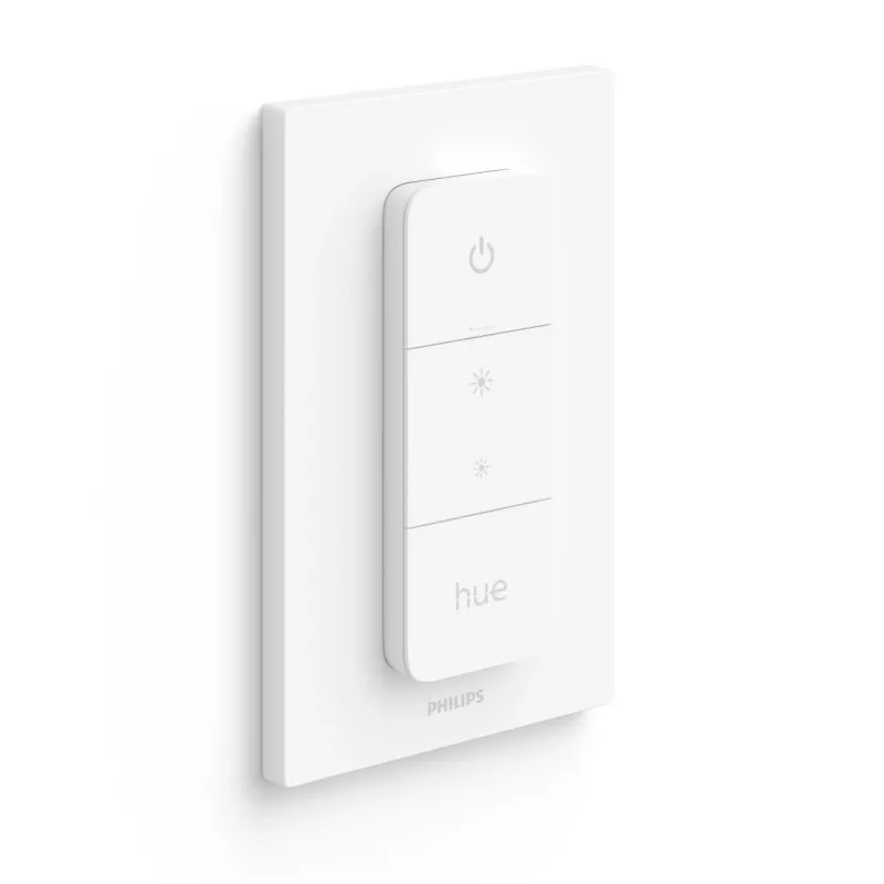 „Philips“ pritemdymo jungiklis (naujausias modelis), pritemdymo ir jungimo įtaisas, IEEE 802.15.4, IP20, išorinis, mygtukai, balta