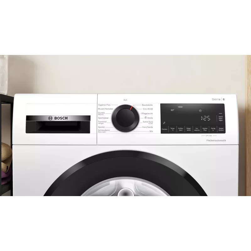 Bosch Serie 6 WGG234070 skalbimo mašina Priekinis pakrovimas 8 kg 1400 RPM Balta