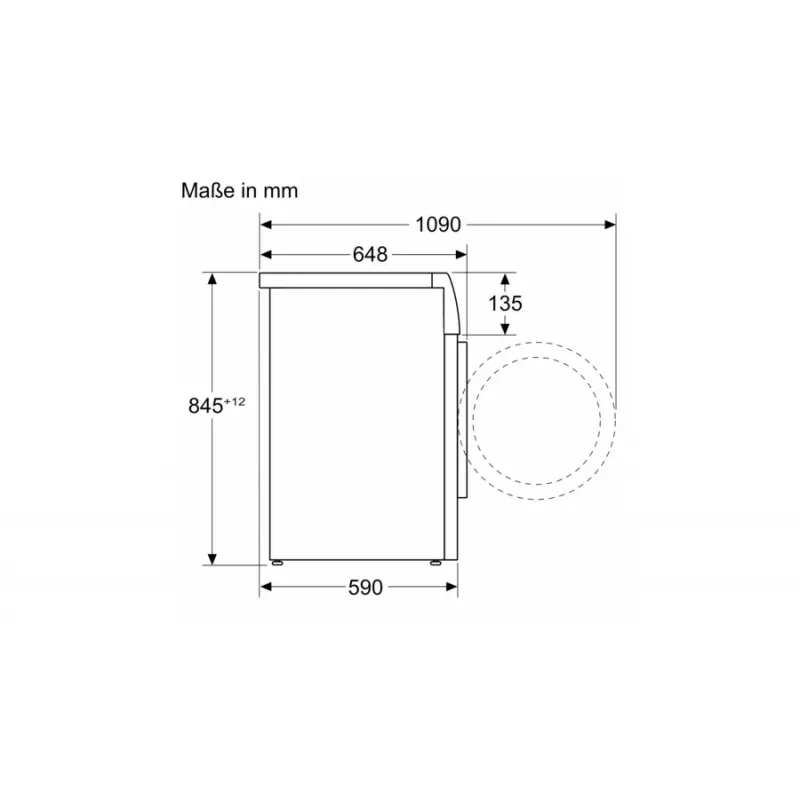 Bosch Serie 8 WGB244A40 skalbimo mašina su priekine pakrova, 9 kg, 1400 aps./min., i-Dos, balta/juoda