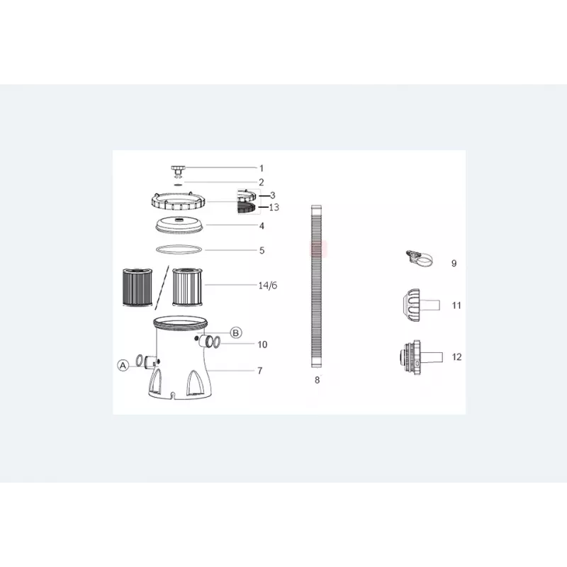 Bestway Fast Set apvalus pripučiamas baseino komplektas 3,05 m x 66 cm, 3200 l, Pripučiamas baseinas, Vaikams ir suaugusiems, Mėlynas, Baltas, 9,26 kg
