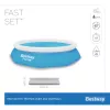 Bestway Fast Set apvalus pripučiamas baseino komplektas 3,05 m x 66 cm, 3200 l, Pripučiamas baseinas, Vaikams ir suaugusiems, Mėlynas, Baltas, 9,26 kg