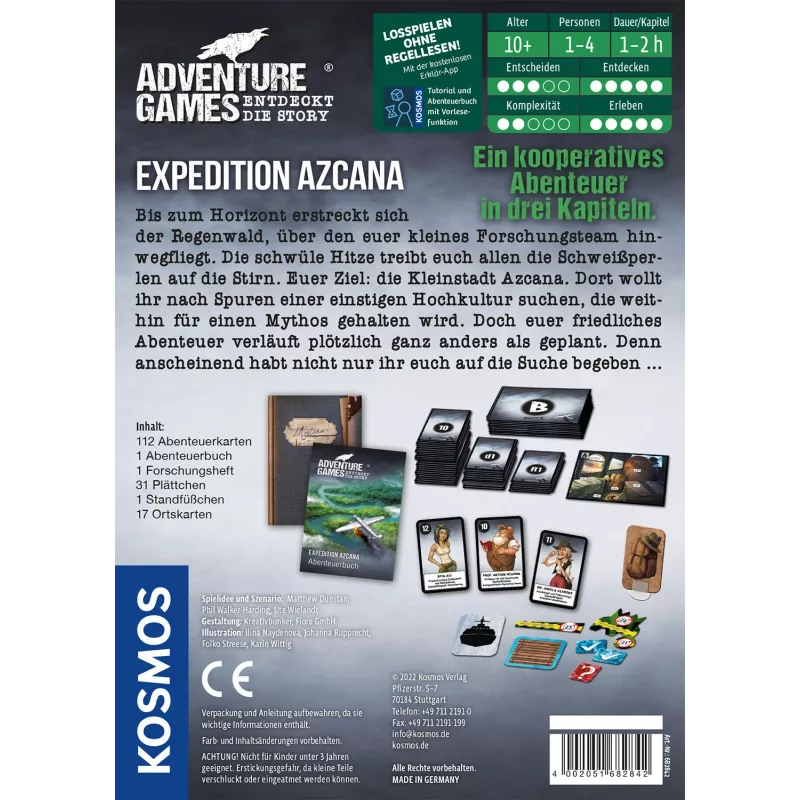 Kosmos Adventure Games - Expedition Azcana Stalo žaidimas Kelionės/nuotykių