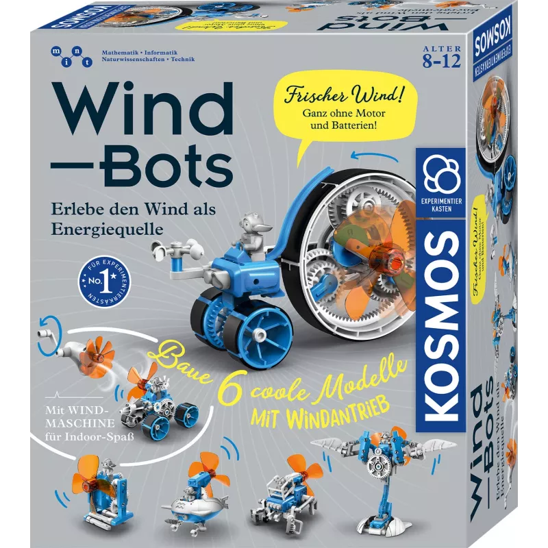 Kosmos Wind Bots, Robotas, Inžinerija, 8 m., Įvairiaspalvis