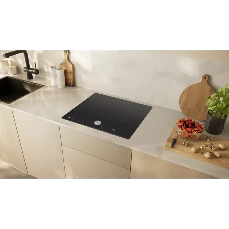 Neff T56PTF1L0 kaitlentė juoda įmontuojama 60 cm zoninė indukcinė kaitlentė 4 zonos