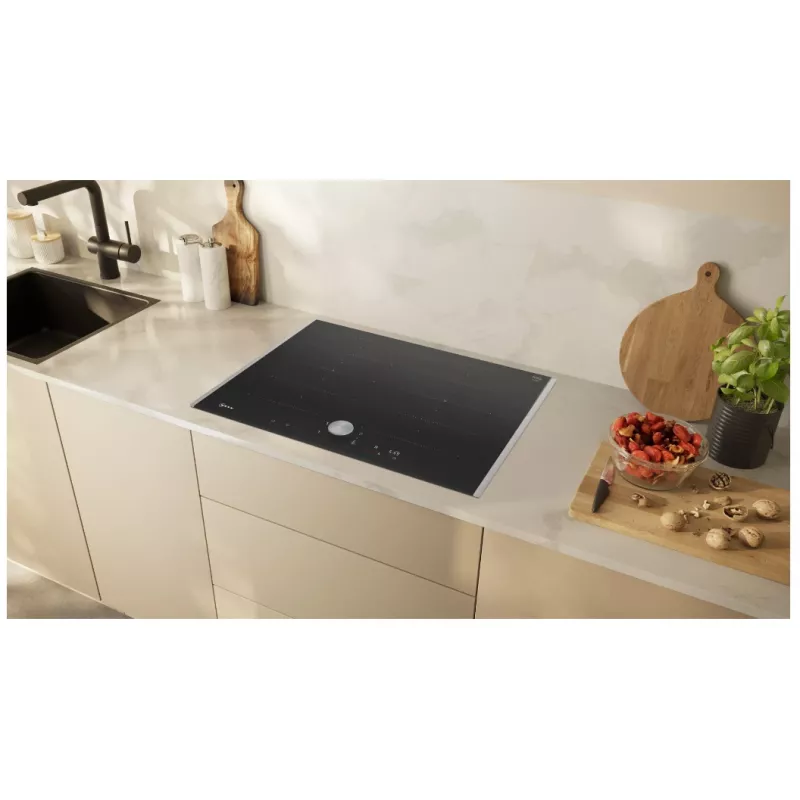 Neff T67TTX4L0 kaitlentė juoda įmontuojama 70 cm zoninė indukcinė kaitlentė 4 zonos
