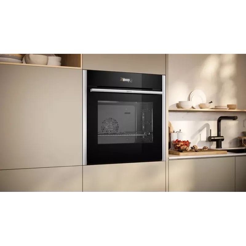 Neff N 70 B24CR31N0 orkaitė 71 L juoda, nerūdijantis plienas