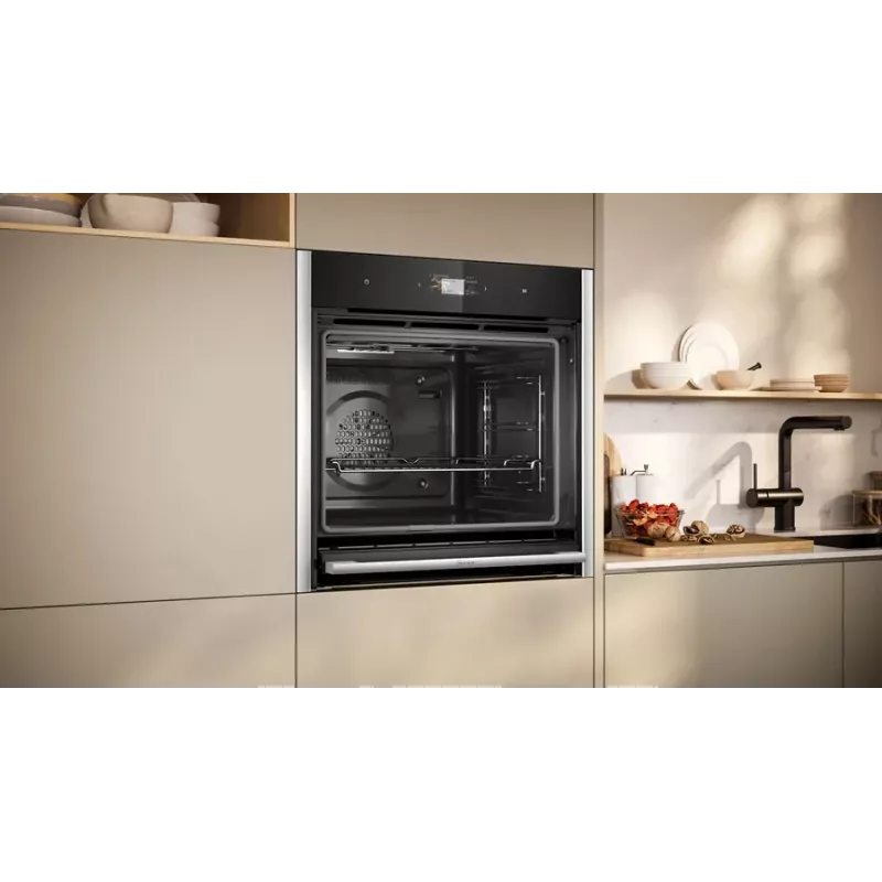 Neff B64CS71N0 orkaitė 71 L Juoda, Nerūdijantis plienas