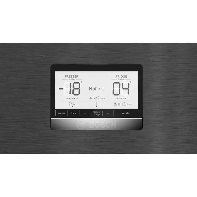 Bosch Serie 6 KGN76AXDR šaldytuvas-šaldiklis Laisvai pastatomas 526 l Juoda