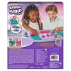 Kinetic Sand Shimmer, Unicorn Bake Shoppe žaidimų rinkinys, 16oz (žvilganti žalsvai mėlyna ir neoninė rožinė), 8 vienaragių įrankiai, sensoriniai žaislai vaikams nuo 3 metų