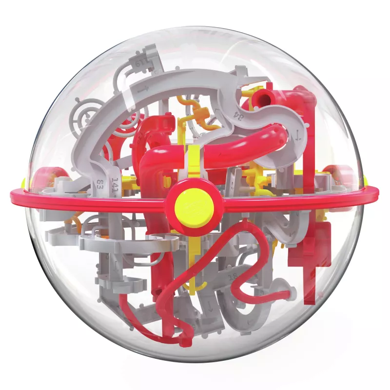 Perplexus Portal, 3D galvosūkių kamuolio labirintas, fidget žaislai, vaikų kelioninis galvosūkių kamuolys su 150 kliūčių, suaugusiems ir vaikams nuo 8 metų