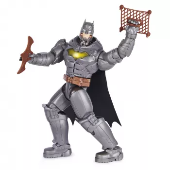 DC Comics , Battle Strike Batman 12 colių veiksmo figūrėlė, 5 aksesuarai, 20+ garsų, kolekcionuojami vaikiški žaislai berniukams ir mergaitėms nuo 3 metų