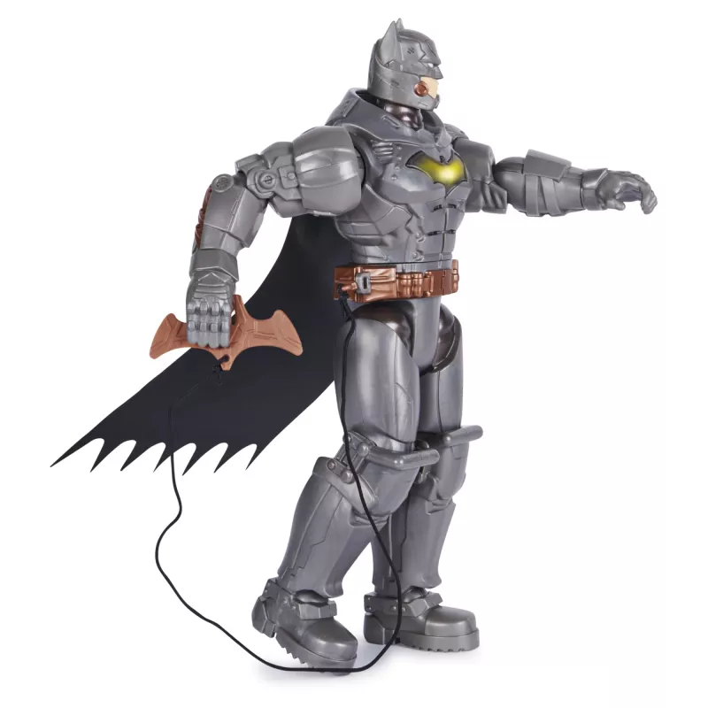DC Comics , Battle Strike Batman 12 colių veiksmo figūrėlė, 5 aksesuarai, 20+ garsų, kolekcionuojami vaikiški žaislai berniukams ir mergaitėms nuo 3 metų