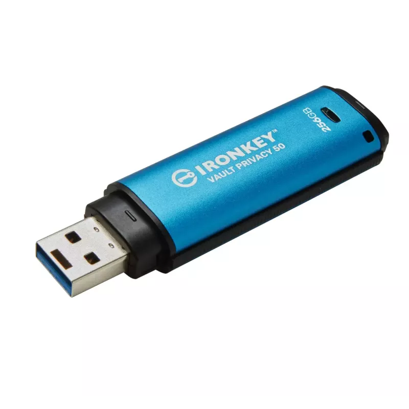 USB Flash Drive Kingston 256GB USB Type-A IronKey Vault Privacy 50