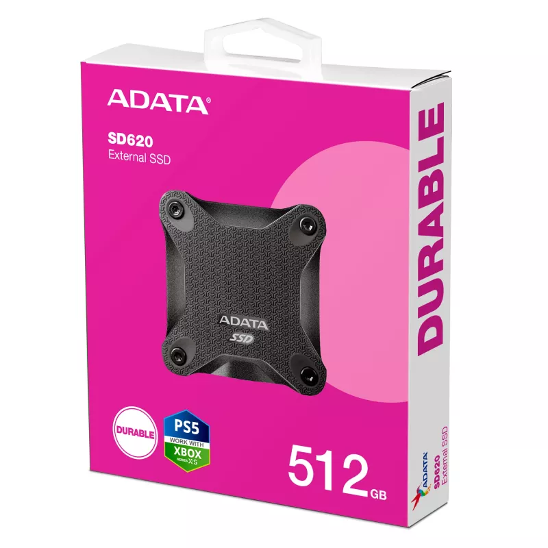 ADATA SD620 512 GB Micro-USB B 3.2 Gen 2 (3.1 Gen 2) Juoda