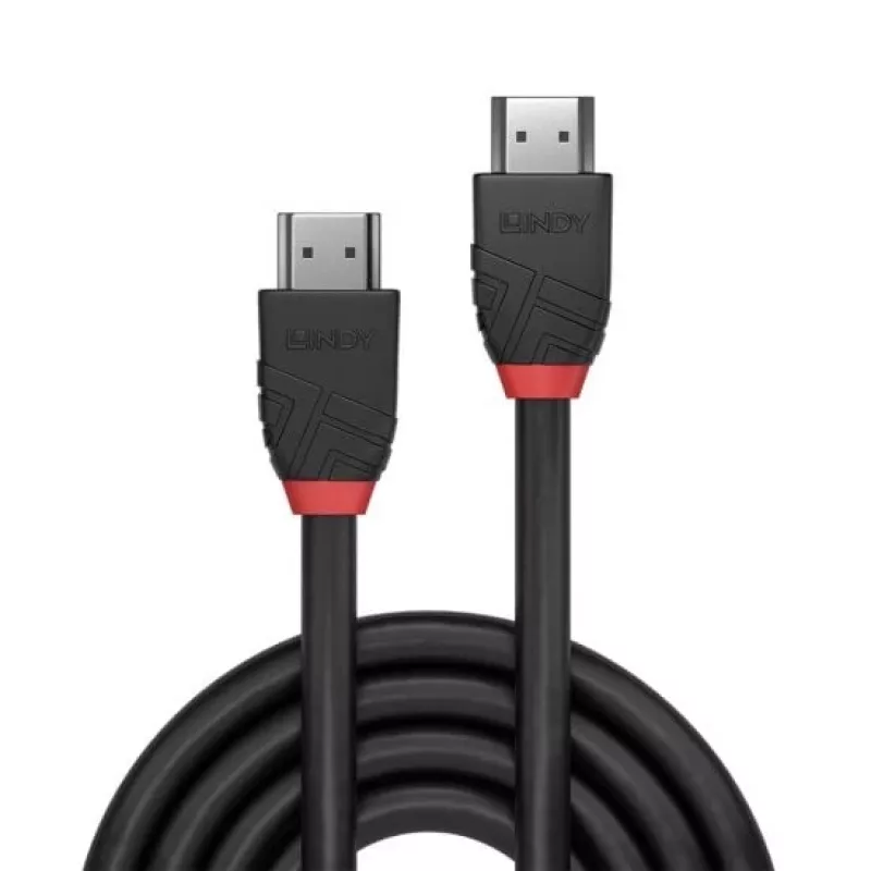 Lindy 1m 8K60Hz HDMI kabelis, Juoda Line