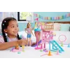 „Barbie and Stacie to the Rescue“ šuniukų žaidimų aikštelės žaidimo rinkinys su lėle, 3 šunų figūrėlėmis ir priedais
