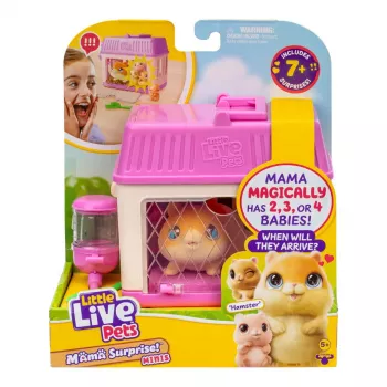 Mini playset hamster Little Live Pets Mama Surprise S4 by little live pets — žaislinis gyvūnėlis, nuo 5 metų