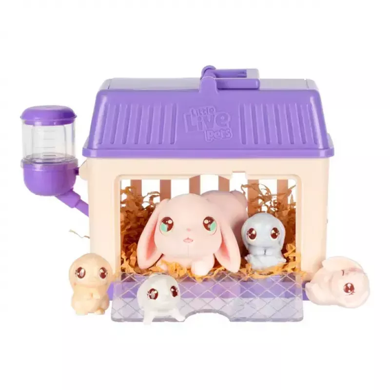 „Animal Moose Toys Little Live Pets Mama Surprise S4“ mini žaidimų rinkinys „Zuikis“