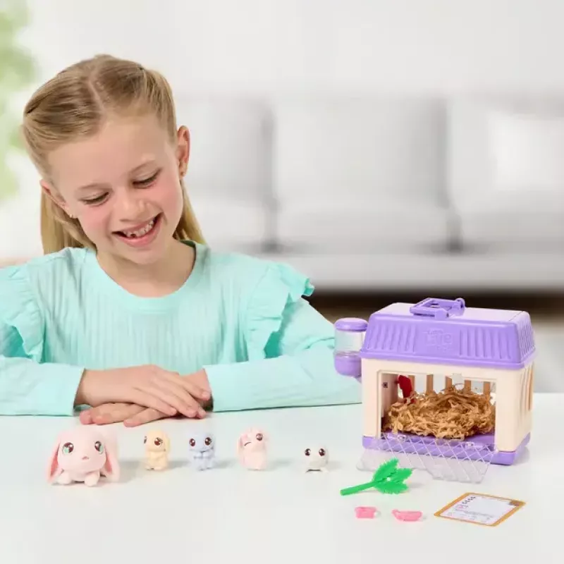 „Animal Moose Toys Little Live Pets Mama Surprise S4“ mini žaidimų rinkinys „Zuikis“