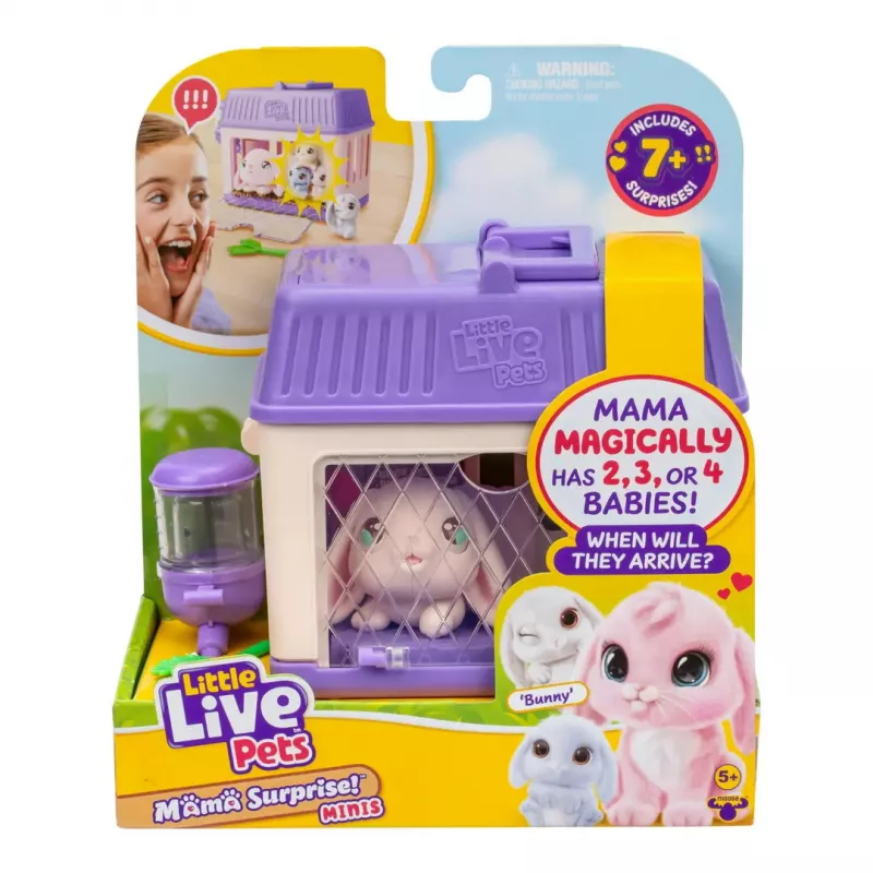„Animal Moose Toys Little Live Pets Mama Surprise S4“ mini žaidimų rinkinys „Zuikis“