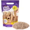 Kinetic Sand, 2 svarų rudas žaidimų smėlis, formuojami sensoriniai žaislai vaikams, užsandarinamas maišelis (pakuotė gali skirtis), skirtas vaikams nuo 3 metų