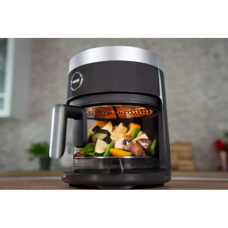 Unold 58695 keptuvė Viena 3,5 L Atskira 1200 W Karšto oro keptuvė Juoda