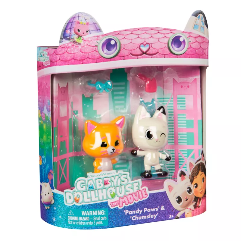 Gabby's Dollhouse: Filmas, Pandy Paws ir Chumsley žaislų figūrėlės su 2 priedais, žaislai mergaitėms ir berniukams nuo 3 metų