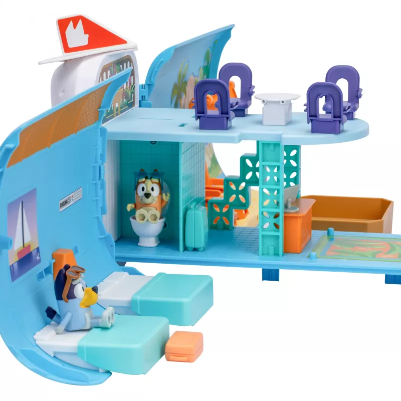 Oro uostas ir lėktuvas Moose Toys Bluey 3-in-1 lėktuvo žaidimo rinkinys įvairiaspalvis