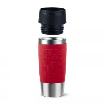 EMSA Travel Mug Classic N2020400 kelioninis puodelis 360 ml Juoda, Raudona, Nerūdijantis plienas