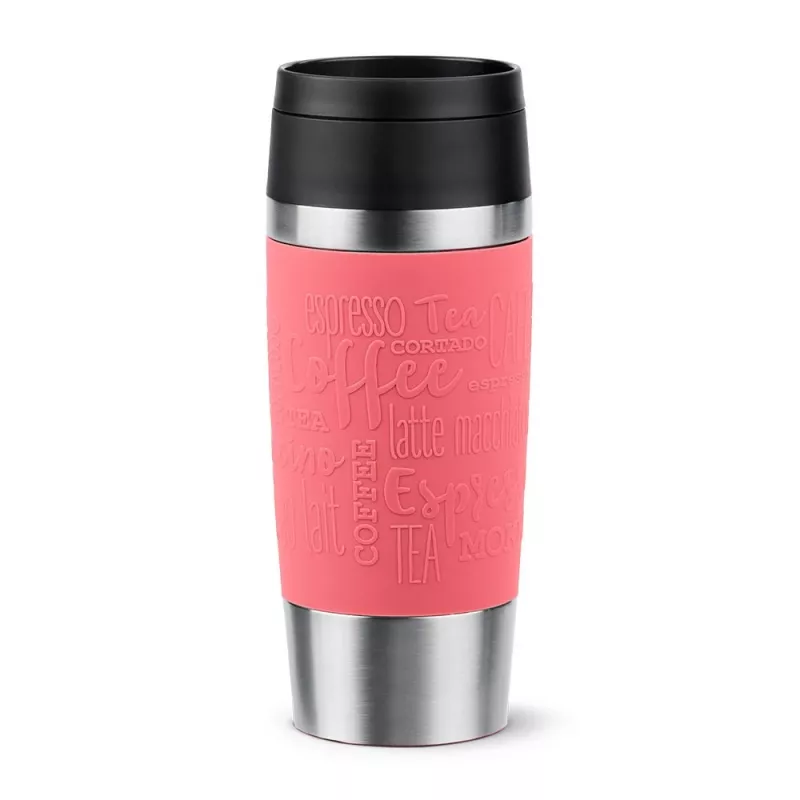 EMSA Travel Mug Classic 360 ml koralinis nerūdijančio plieno kelioninis puodelis