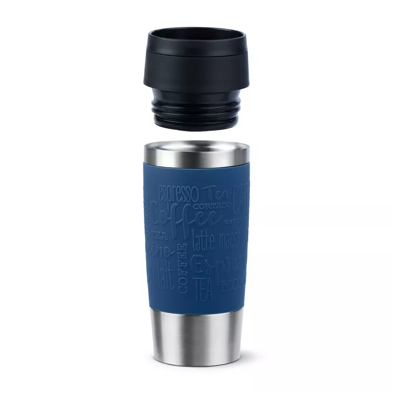 EMSA Travel Mug Classic N2020300 kelioninis puodelis 360 ml Juoda, Mėlyna, Nerūdijantis plienas Nerūdijantis plienas