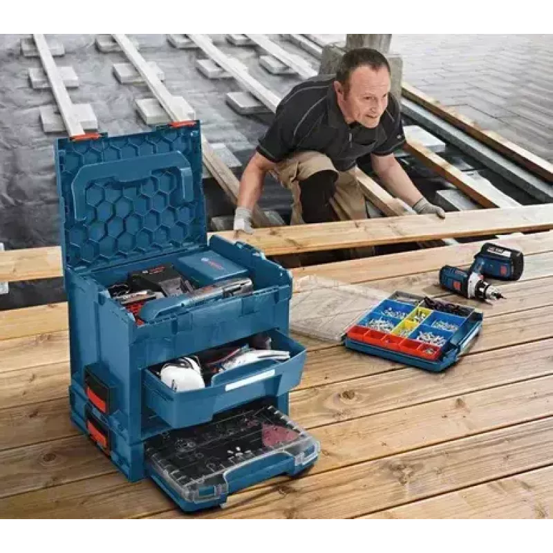 Bosch 1 600 A01 9YY laikymo dėžės priedas Juodas Pertvarų rinkinys
