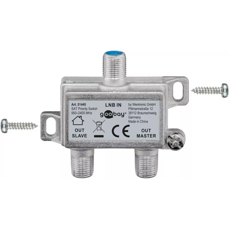 Goobay SAT Priority Splitter kabelių skirstytuvas