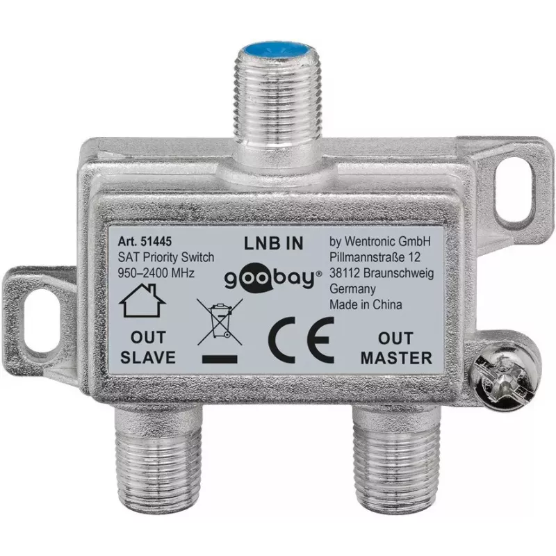 Goobay SAT Priority Splitter kabelių skirstytuvas